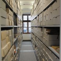 Ein Teil der Archivalien, u.a. Rechnungsbücher seit etwa 1500